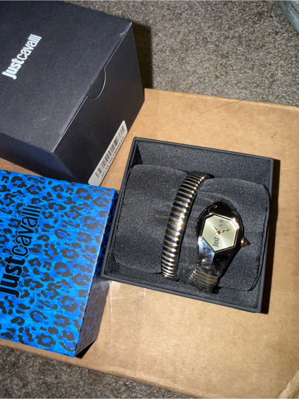 Just Cavalli Silver & Gold Bracelet watch